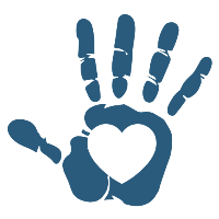 Hand heart icon