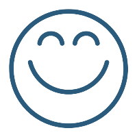 Happy smiley face icon