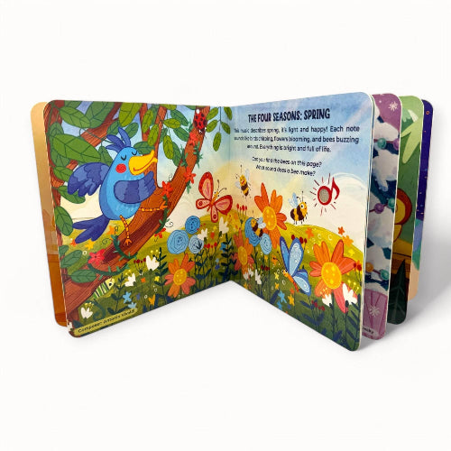 Illustrated page of Vivaldi’s Spring in children’s music book