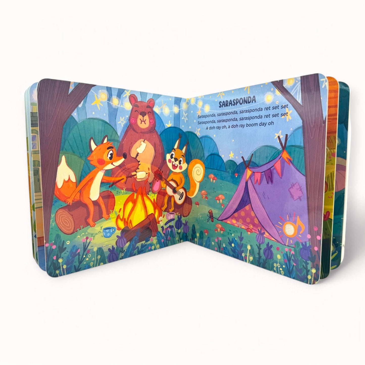 Inside Page from "I discover Folk Music "sound book
