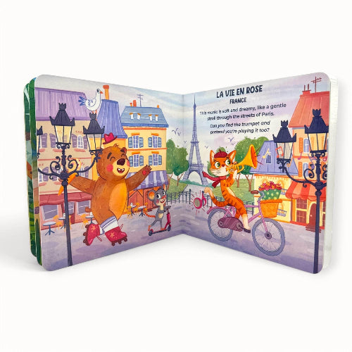 Inside Page from "I discover World Music "sound book