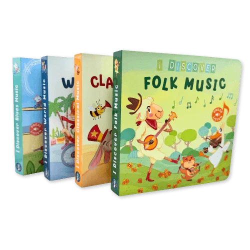 Collection of interactive music books for babies and toddlers by Pirouette Kids