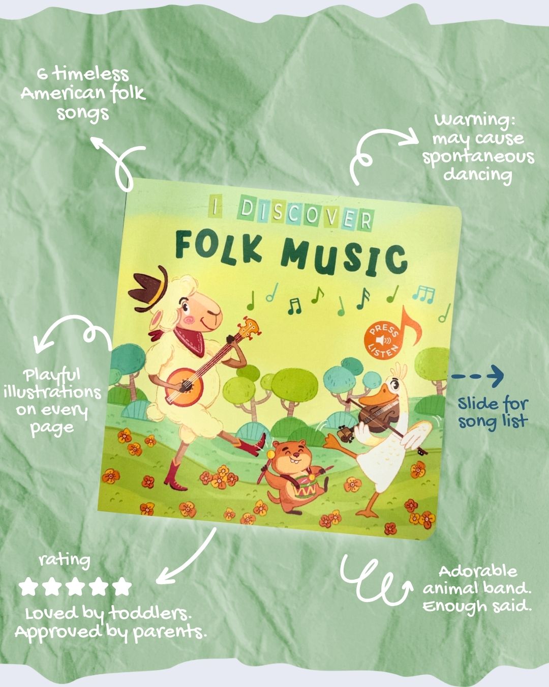What's Inside Our Folk Music Book for Toddlers