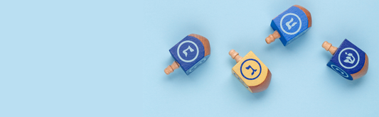 Dreidels for toddler hanukkah gift