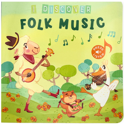 Book Cover of "I Discover Folk Music" book by Pirouette Kids
