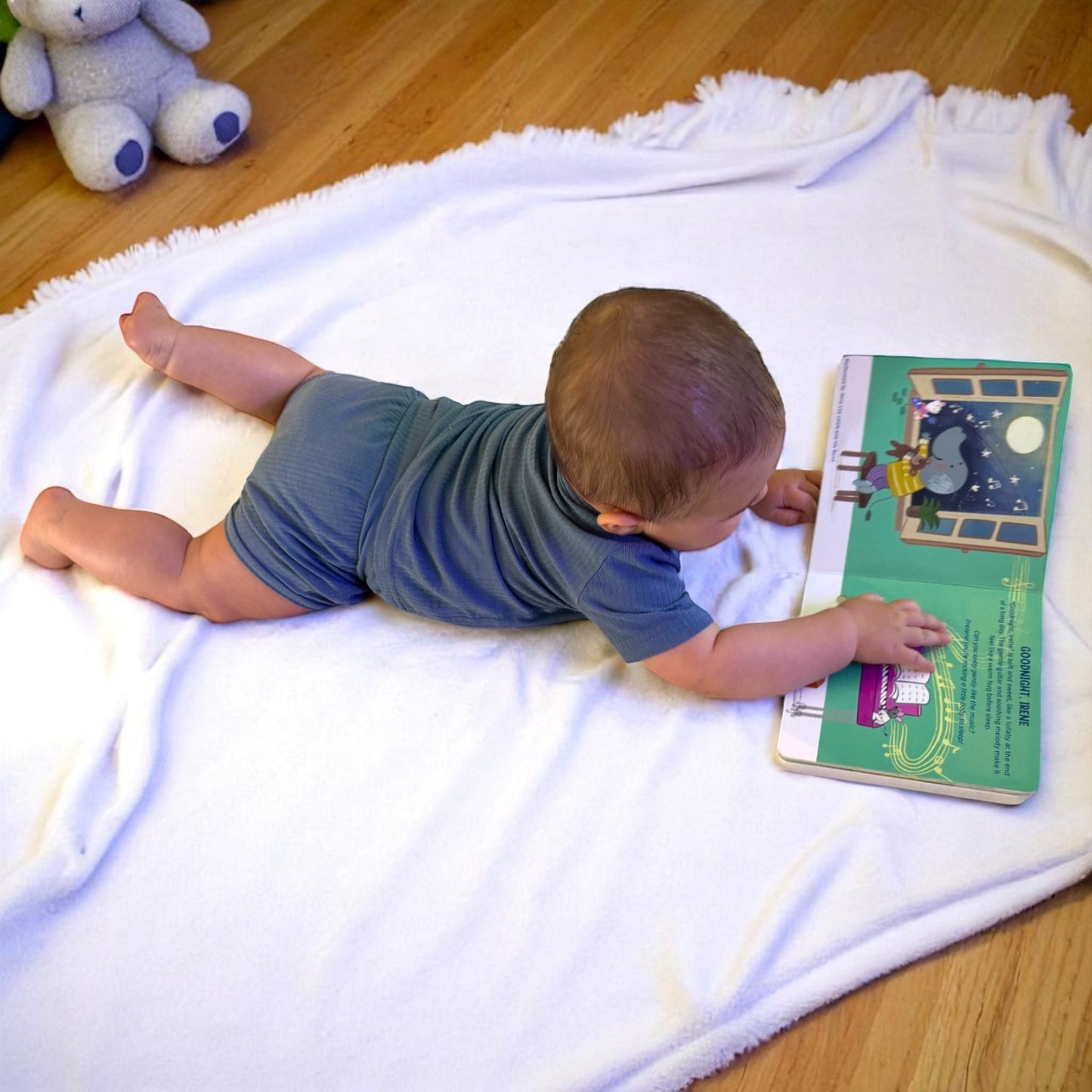 Baby reading blues music interactive book by Pirouette Kids