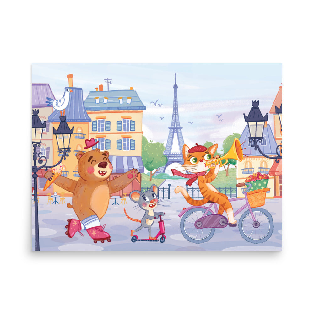World Music Art Print for Nursery & Playroom